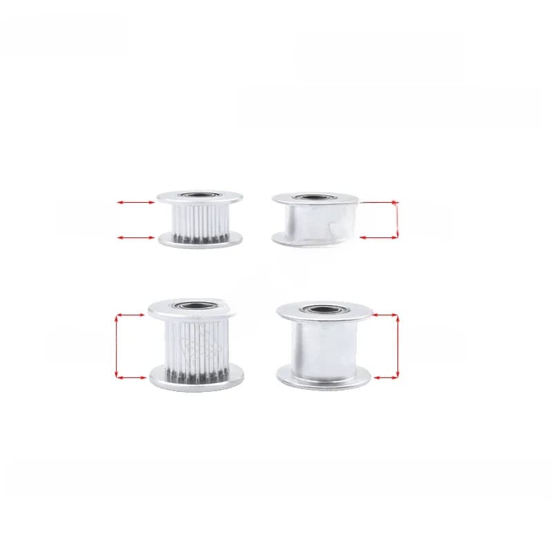 Poulie de renvoi synchrone 2M 2GT, 20 dents, alésage 3 4 5 6 8mm avec roulement pour courroie ouverte GT2, largeur 6 10MM 20 dents, roue passive 20T