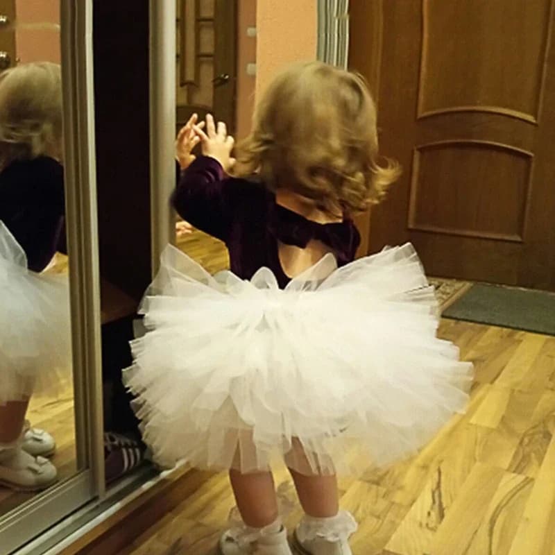 Mode filles Tutu Super moelleux 6 couches jupon princesse Ballet danse Tutu jupe enfants gâteau jupe noël enfants vêtements