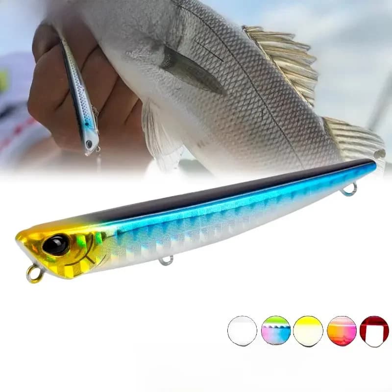 Leurre de pêche Hunthouse Bay RUF MANIC 75mm/8g, leurre de pêche en forme de crayon coulant, Stickbait, hameçon BKK, leurre dur pour la pêche au bar