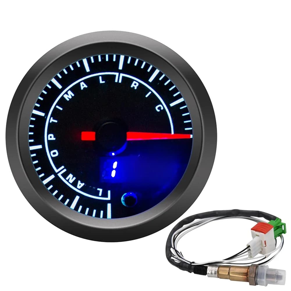 Jauge AFR personnalisée avec capteur d'oxygène à bande étroite, rapport air-carburant 0258006028, 7 documents, LED pour voiture de course, 12V, 52mm