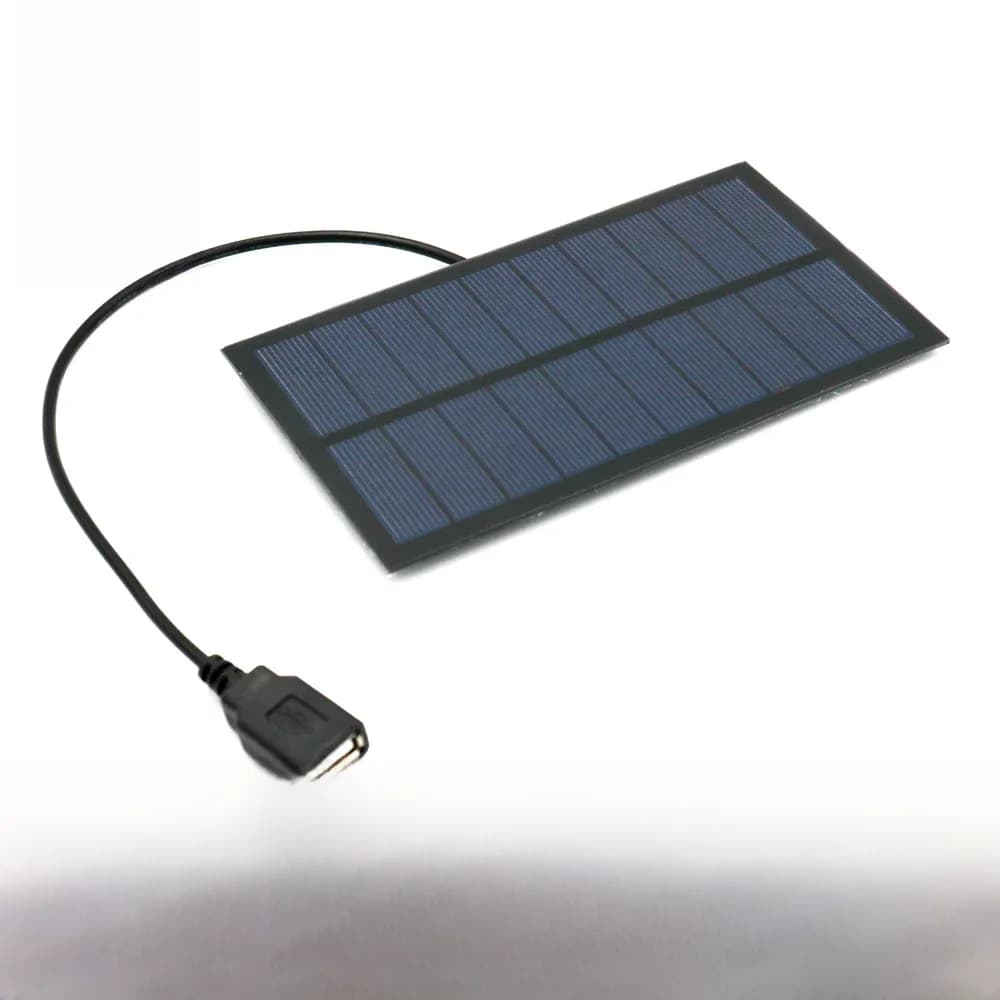 Chargeur de batterie 18650 pour panneaux solaires, sortie USB 5 V, 2W, 3W, 4W, 7W