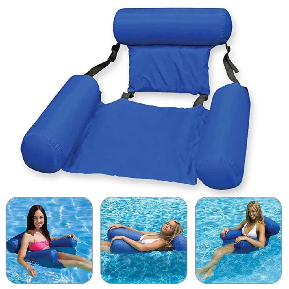Hamac gonflable d'été en PVC, lit-balançoire pliable, pour la piscine, la plage