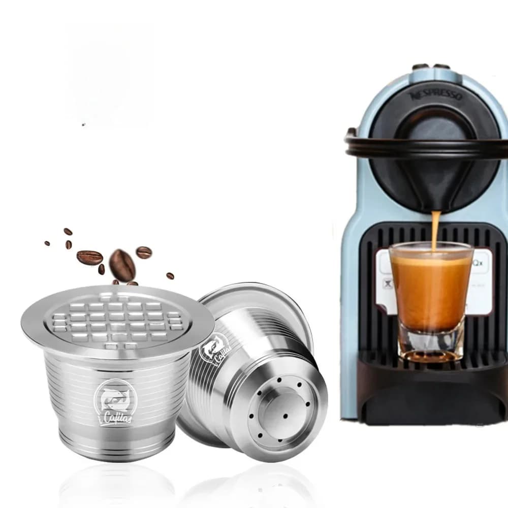 Filtre à café réutilisable ICafilas pour Machine Nespresso avec capsule en acier inoxydable pour Nospresso