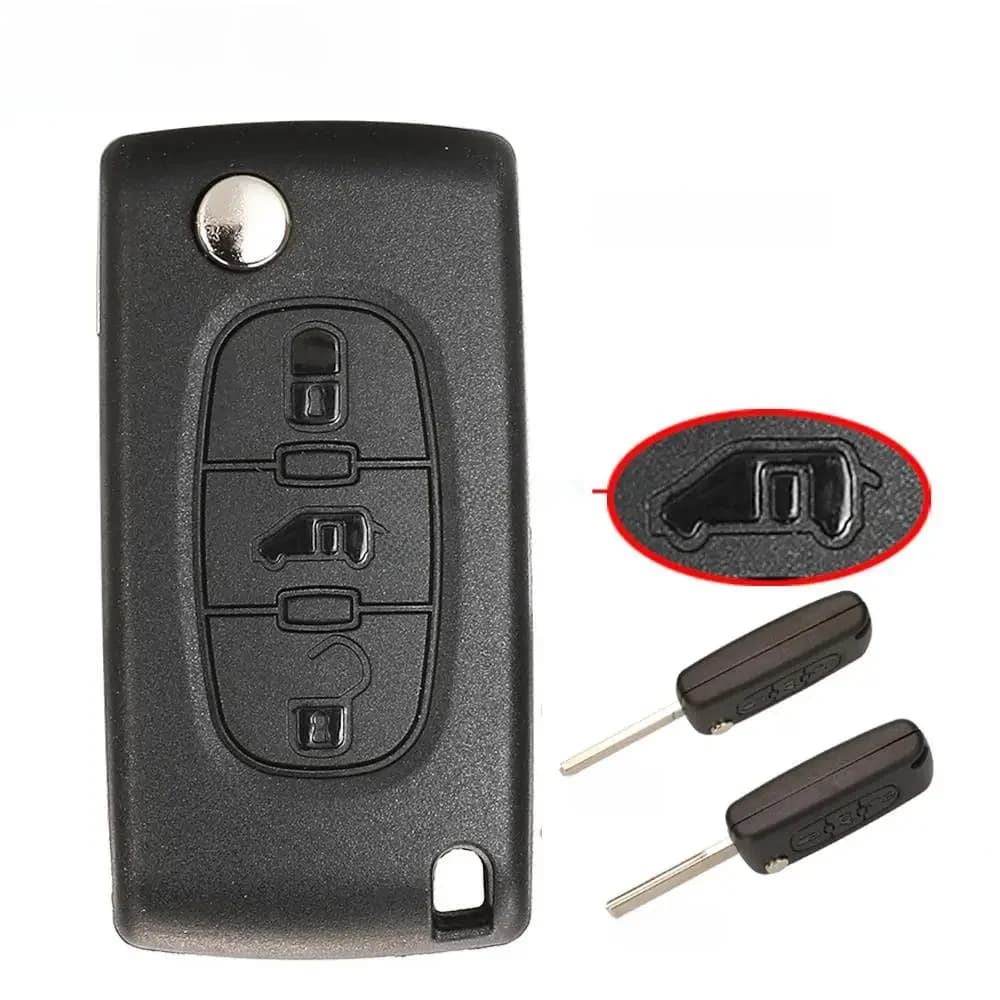 Jingyuqin CE0523/CE0536 clé de voiture à distance pour Fiat Scudo pour Peugeot partenaire Expert pour citroën Berlingo expédition (van) clé à distance