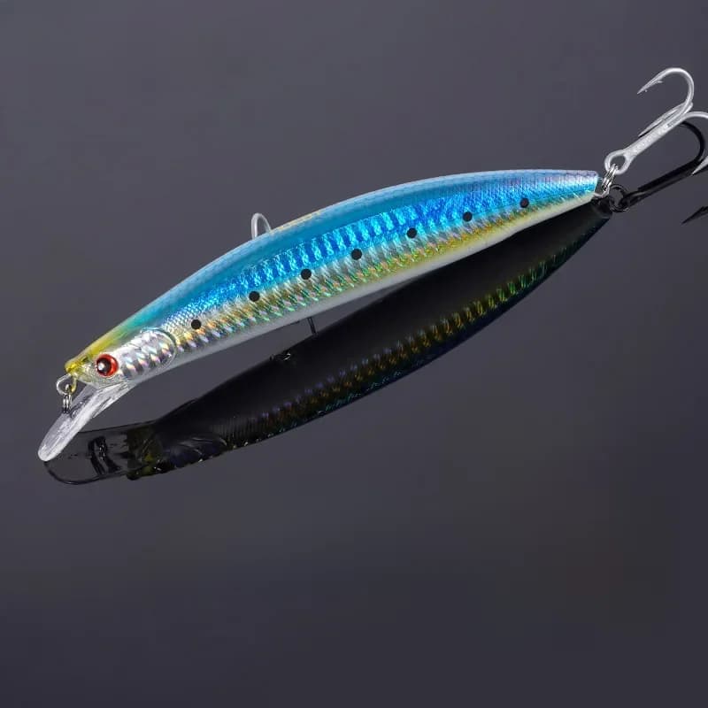 NOEBY – leurre méné rigide suspendu pour le lancer longue distance, appât artificiel idéal pour la pêche au bar ou au brochet, Wobbler, 135mm, 30g