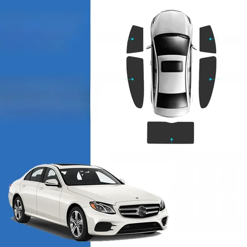 Pare-soleil magnétique pour voiture Mercedes Benz Classe E W213 2016-2023, rideau de pare-brise avant, pare-soleil latéral arrière pour fenêtre de bébé