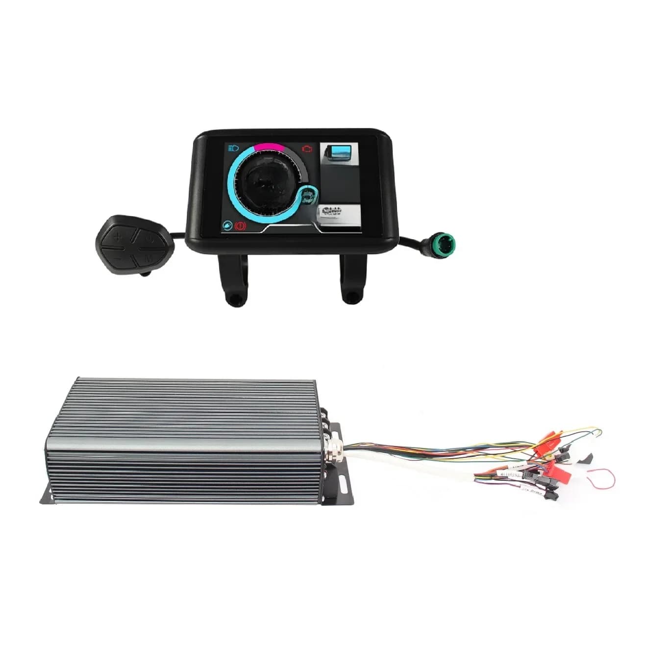 Sabvoton 48 V-72 V 7200 W-10800 W 150A contrôleur d'onde sinusoïdale Programmable Intelligent régénératif avec affichage couleur UKC1