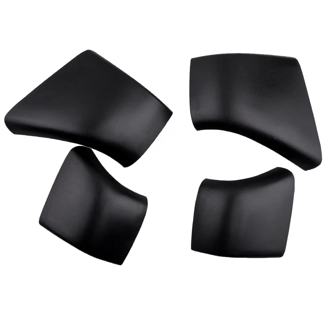Capuchon de couverture de toit noir de voiture T1, remplacement de coque d'extrémité de rail, adapté aux remplacements de modèle 3, 2017, 2018, 2019, 2020, accessoires, 4 pièces