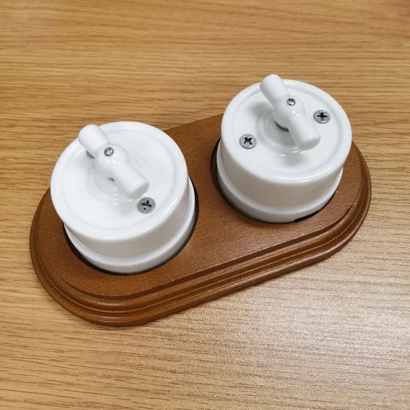 Interrupteur rotatif en céramique ue, lampe murale, bouton de lumière intelligent, prise ue 10A 250V pour la décoration de la maison