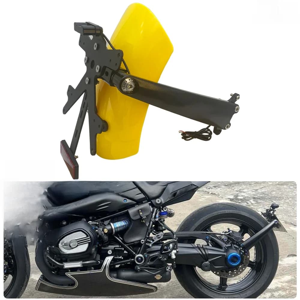Support d'affichage LED pour garde-boue arrière, Kit de relocalisation de plaque d'immatriculation pour BMW R Nine T Scrambler R9T Pure Racer Urban RnineT G/S Ninet/5
