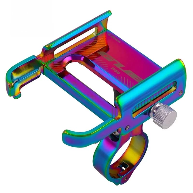 Rotation à 360 degrés support de téléphone de vélo, alliage d’aluminium MTB support de téléphone portable de moto vélo mobile support de cyclisme accessoires