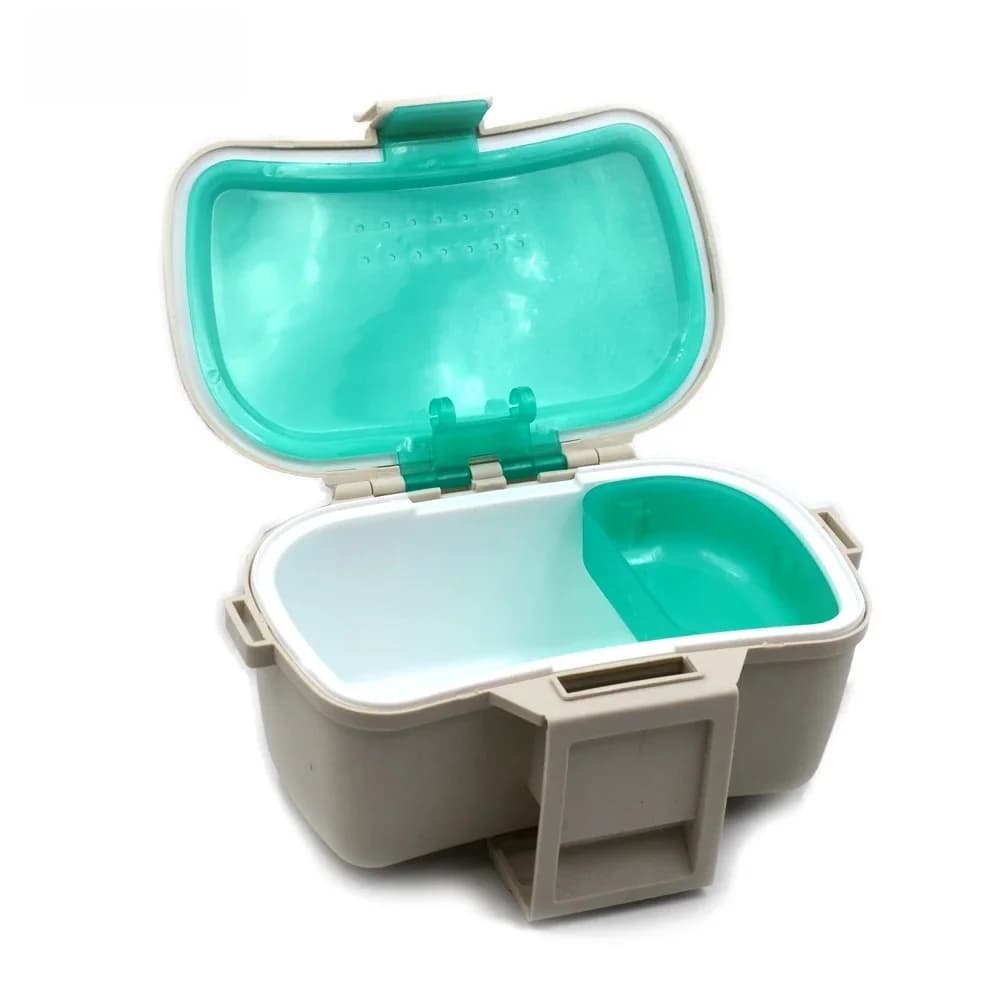 MNFT-Boîte de rangement portable pour leurres de pêche, mallette respirante pour appâts vivants, contenant pour appâts à la taille, 1 pièce