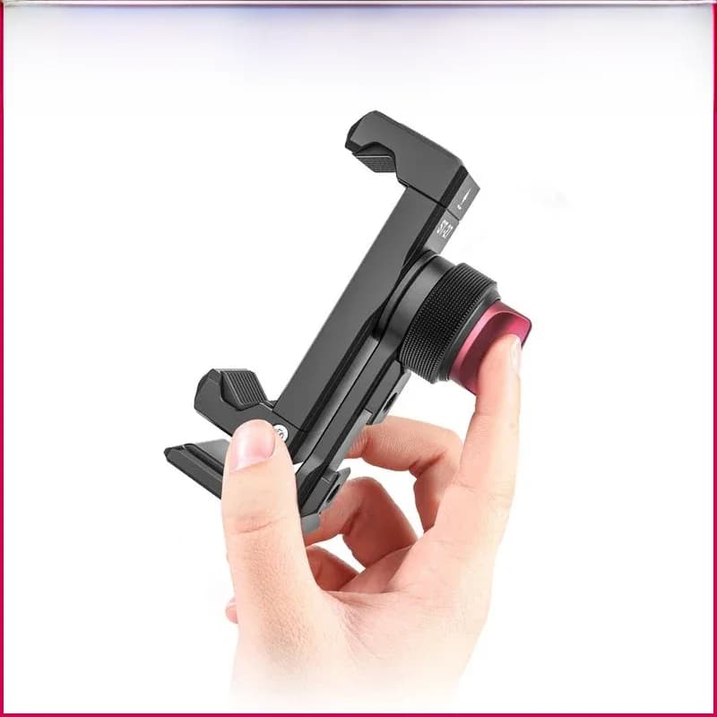 Ulanzi ST-27 Clip de support de téléphone de prise de vue verticale en métal avec chaussure froide pour Rode sans fil Go Microphone lumière vidéo Vlog
