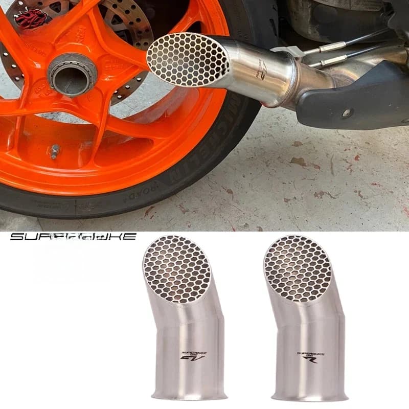 Silencieux intermédiaire mini pour moto KTM 1290 Super Duke R 2014-2020 et KTM 1290 Super Duke GT 2016-2024