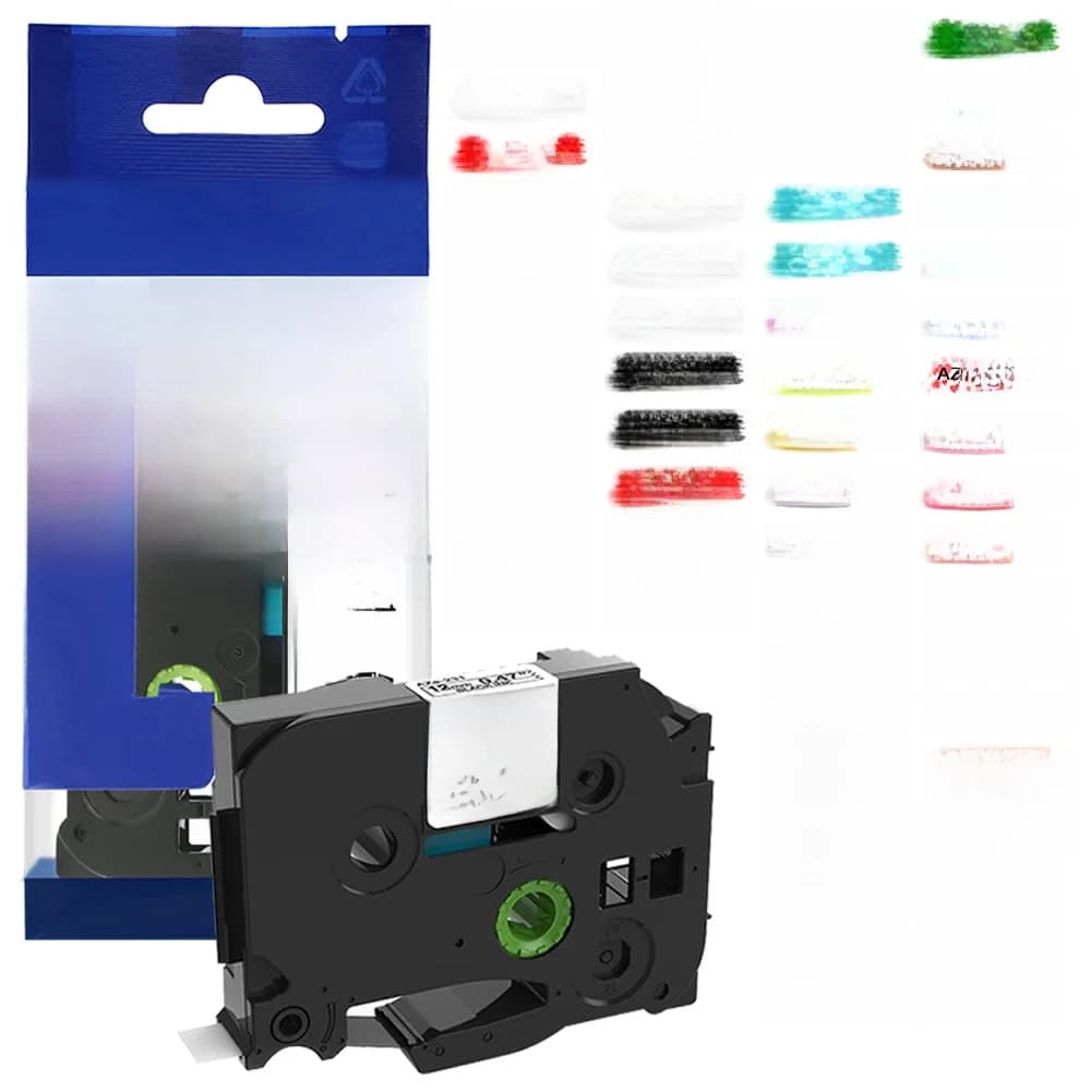 Ruban laminé TZe231 TZe131 TZe631 12mm, Compatible avec Brother Ptouch PTH110 PTD600 D200 PTP710BT E1000PRO, ruban pour étiqueteuse