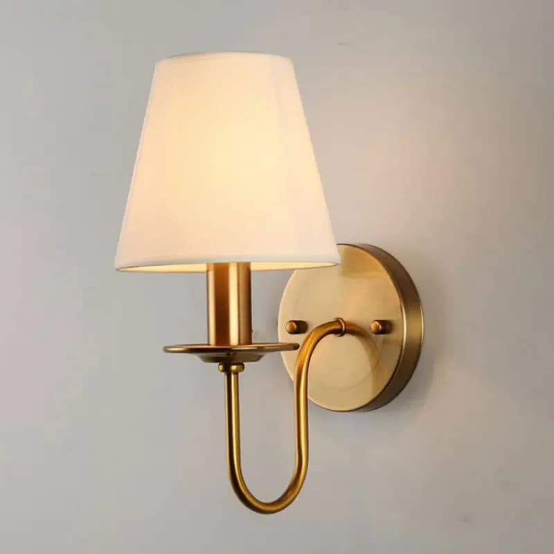 Tissu E14 applique chambre lampe de chevet moderne Simple Style européen salon hôtel étude bureau applique murale couloir lampe
