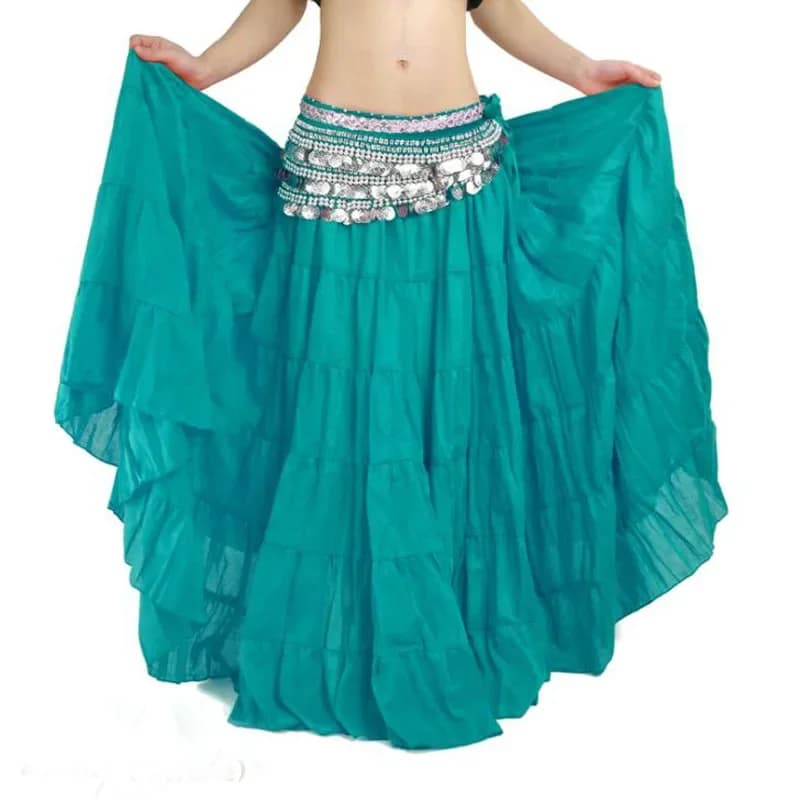 Jupe de danse du ventre style bohème grande taille, jupe de danse tribale sexy, 38 pouces de long, jupes d'entraînement de style gypsy, vente en gros, plusieurs couleurs !