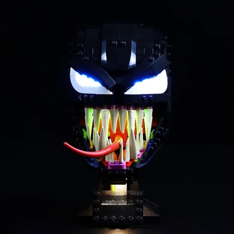 Kyglaring – ensemble d'éclairage Led, jouets de bricolage pour masque Venom 76187, blocs de construction à collectionner