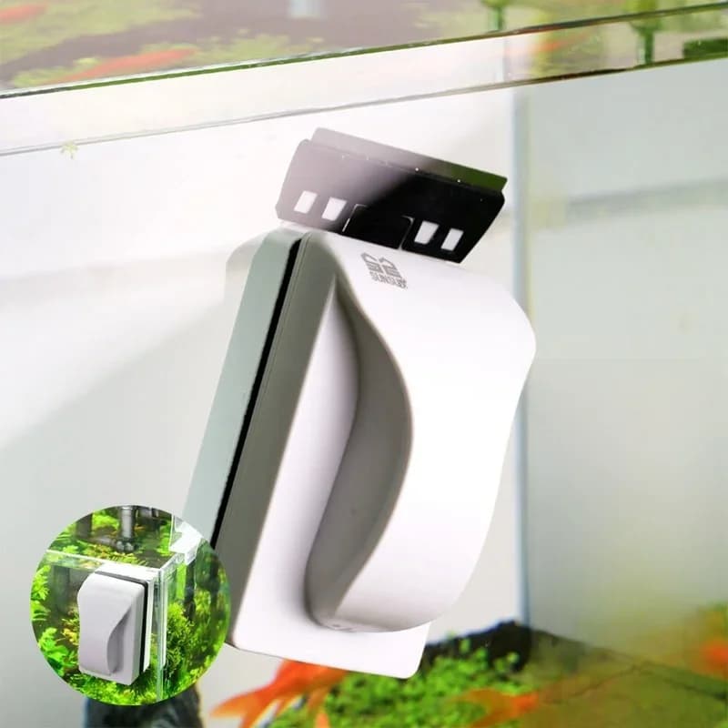 Brosse magnétique flottante pour le nettoyage des vitres d'aquarium, grattoir pour poissons, livres précieux