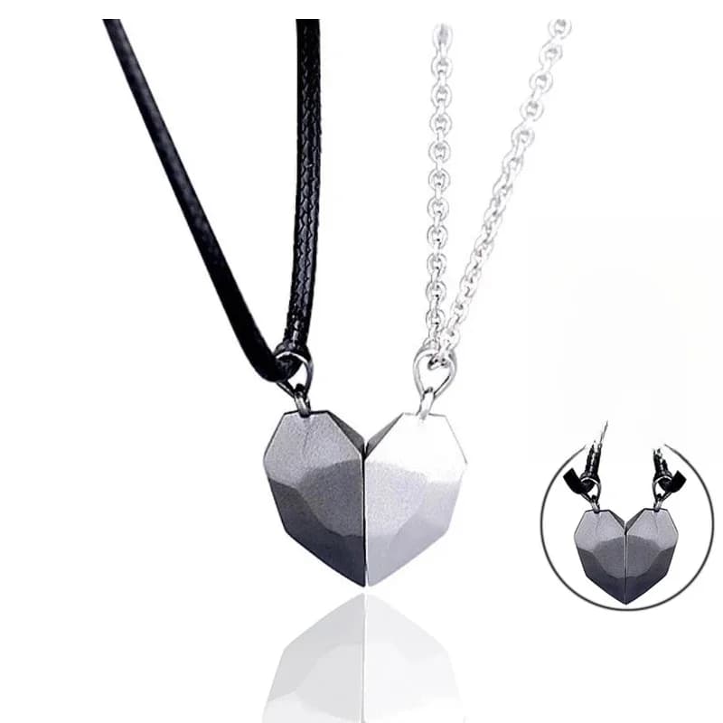 Collier d'astronome de navire de chia assressentid'amoureux minimalistes, pendentif d'astronome, distance magnétique, bijoux de couple, cadeau de travailleur, 2 pièces