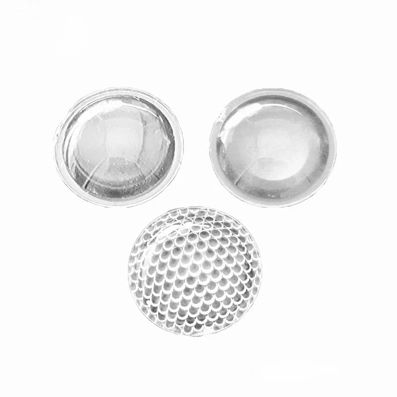 10 pièces-50pcs lentille optique LED PMMA 19.5mm 20mm lentilles à condensateur acrylique plano convexe pour Zoom lampe de poche LED lampe frontale de vélo