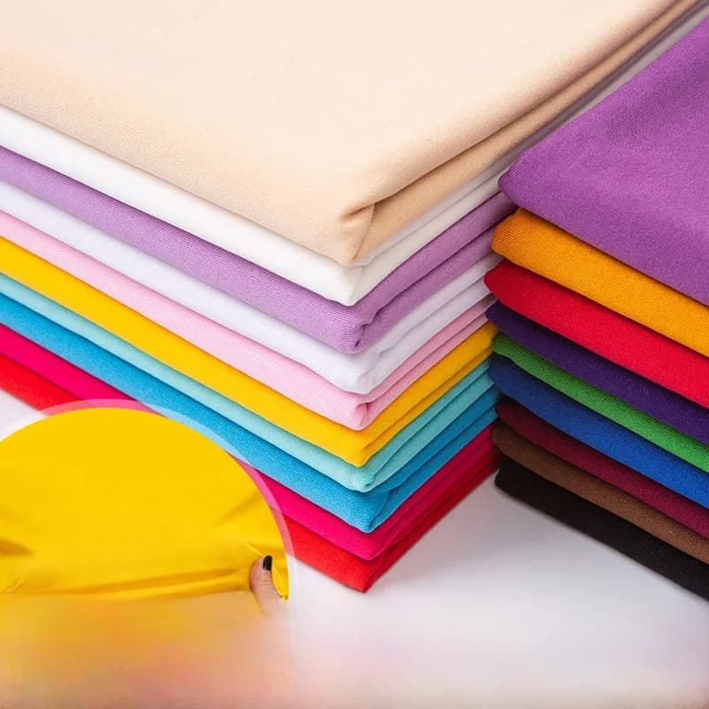 Tissu Jersey extensible pour bricolage, hauts et robes, vêtements décontractés, matériel de couture, 168cm de large, 160gms