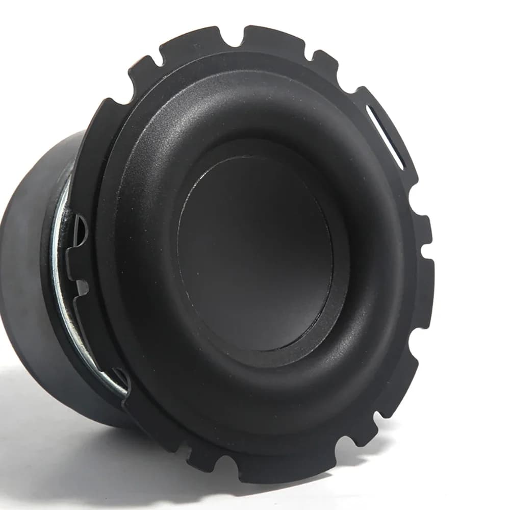 Haut-parleur de caisson de basses central, caisson de basses à basses profondes, grand haut-parleur en caoutchouc, audio de voiture, cinéma maison, bricolage, 4Ohm, 50W, 4.5 pouces, 1 pièce