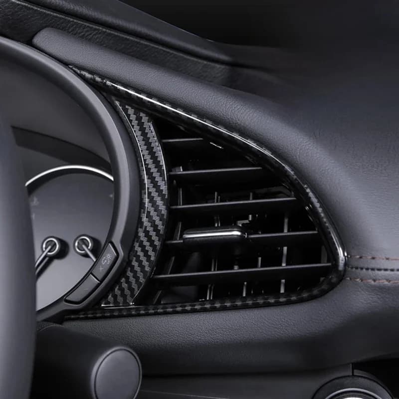 Couverture de grille de ventilation de climatiseur pour Mazda 3 Axela BP CX-30 DM, couverture de cadre de sortie d'air, tableau Prada de voiture, accessoires 2020-2023