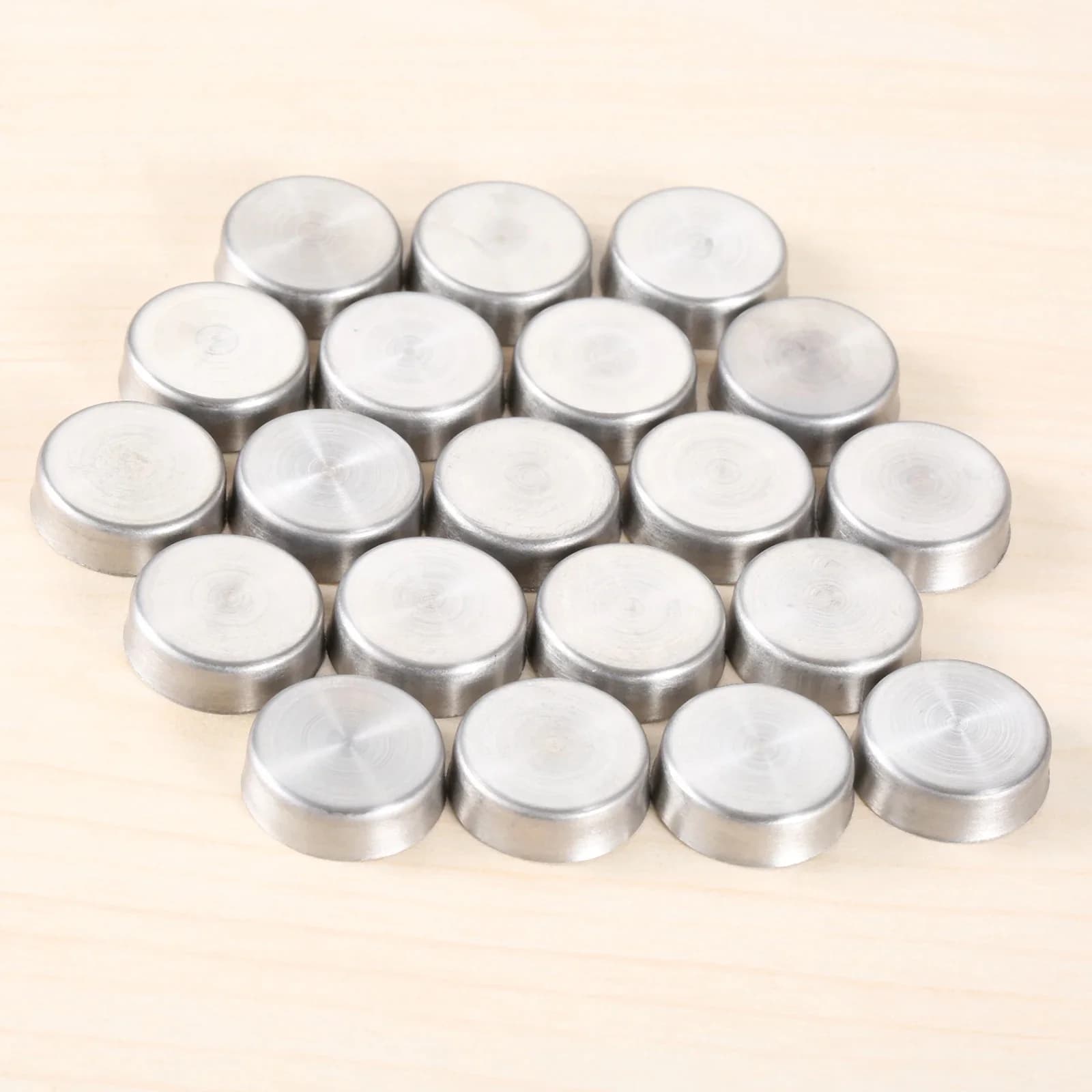 Attaches de meubles en acier inoxydable, 20 pièces, bouchon à vis pour miroir, couvercles de vis à ongles, attaches à crochet, quincaillerie de meubles 16/18/20/22mm