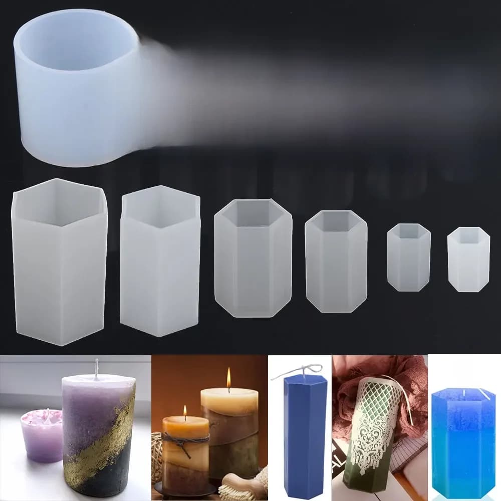 Moule cylindrique en Silicone, bricolage, résine époxy, bougie, aromathérapie, cire, argile, plâtre, artisanat, moulage, décoration de la maison
