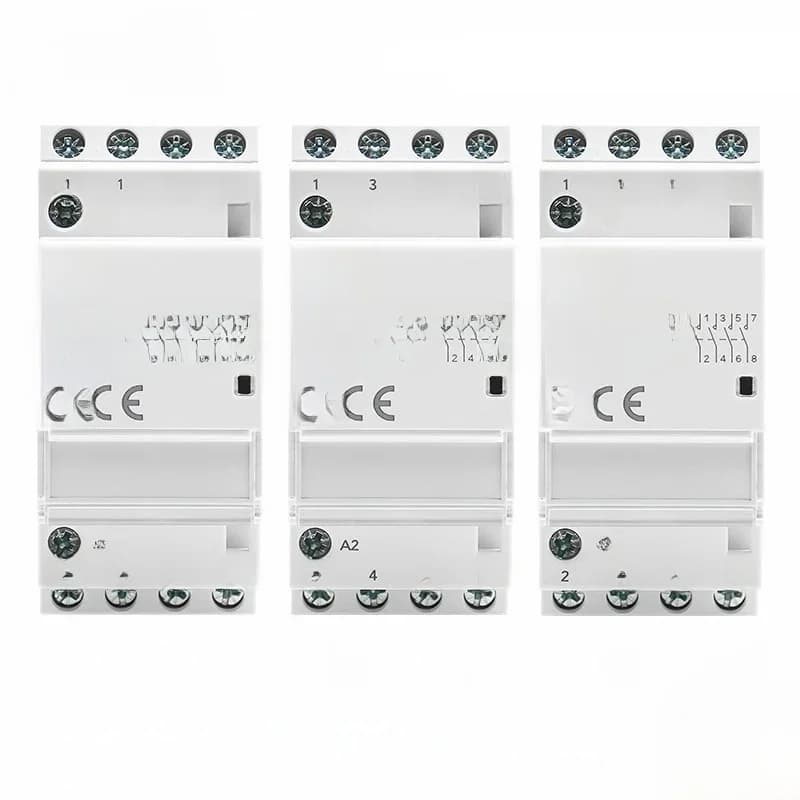 GEYA – contacteur domestique modulaire automatique sur Rail Din, AC230V 4P 25A 4NO 2NO2NC 3NO1NC 50/60Hz