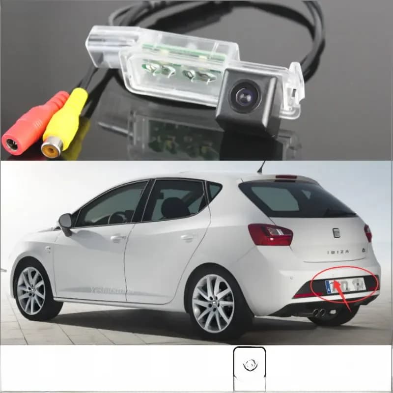 Pour SEAT Ibiza 6J 2009 2010 2012 2014 2016 2018 HD voiture vue arrière caméra de recul haute qualité Vision nocturne caméra de stationnement