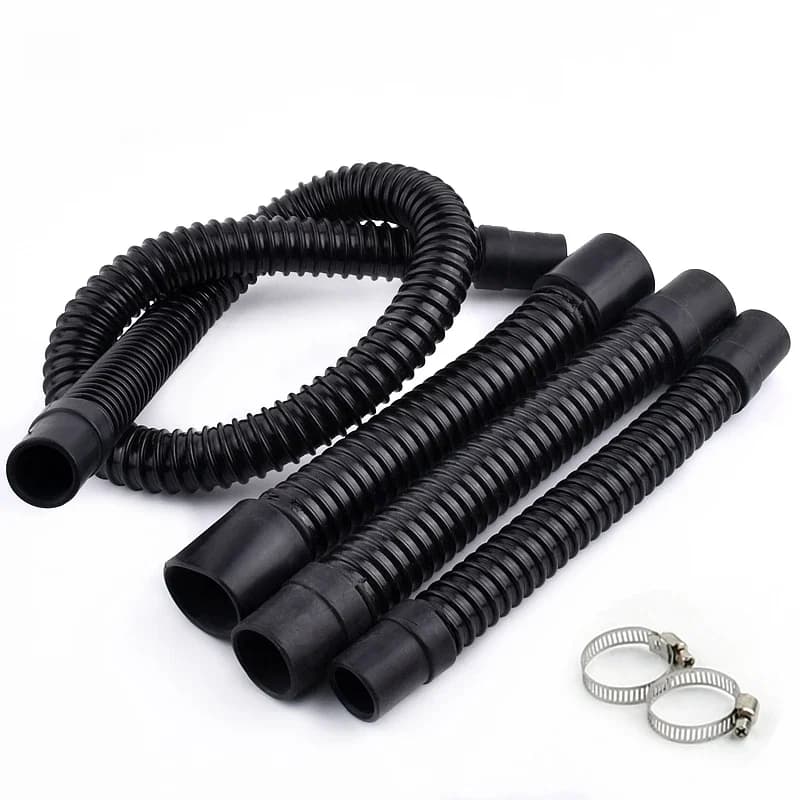 ID 20/25/32/40/50mm longueur 0.3 ~ 1.5M tuyau ondulé d'aquarium Durable Joint d'entrée et de sortie d'aquarium fournitures de tuyaux d'eau d'aquarium