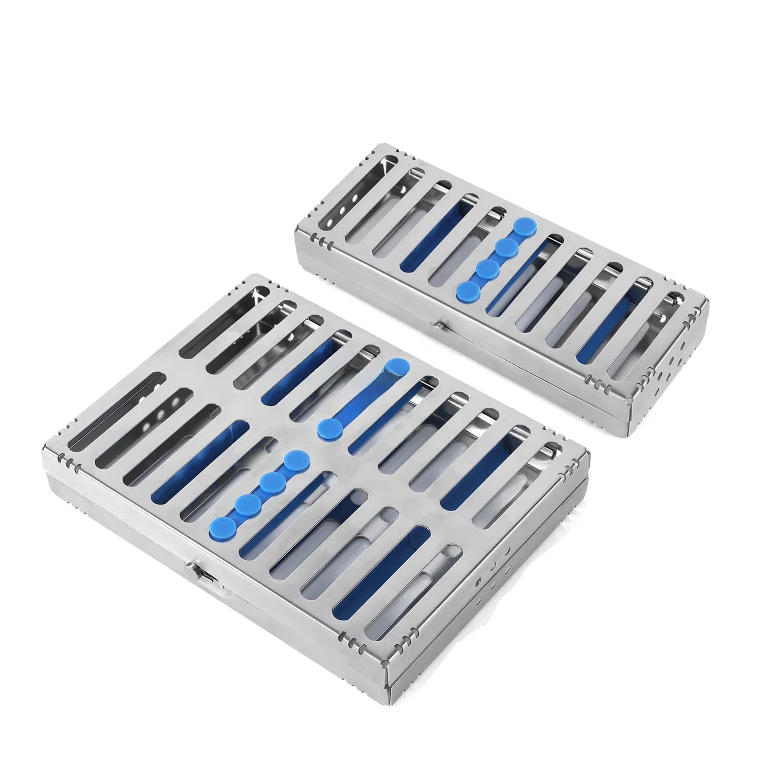 Boîte de stérilisation chirurgicale Autoclavable en acier inoxydable, support de stérilisation, Cassette dentaire, fraises de lime, plateau de désinfection
