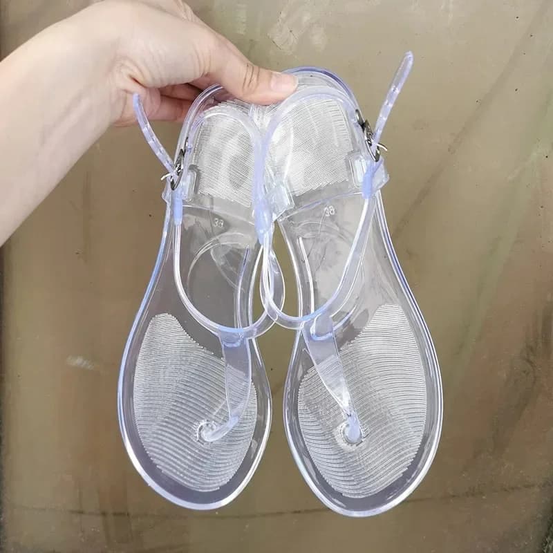 Tongs décontractées pour femmes, sandales d'été à la mode, sangle arrière solide, extérieur respirant, doux, transparent, MSI astronomique