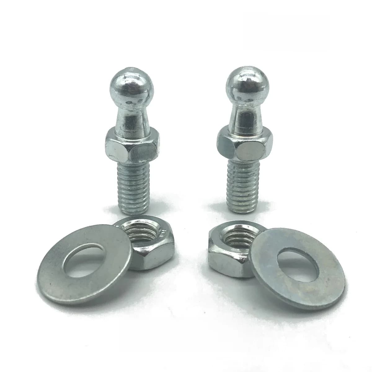 2x10mm M8 M6 capot de démarrage universel, connecteur d'extrémité de jambe de force à gaz, broche de boulon de vis à billes avec écrou de joint pour Supports de levage à ressort