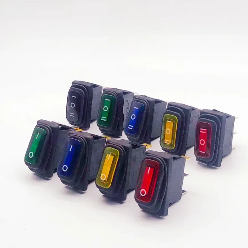 KCD3 interrupteur à bascule étanche marche-arrêt/ON-OFF-ON 3 broches, 2/3 positions, équipement électrique avec alimentation d'éclairage, 15A 250VAC/20A 125VAC