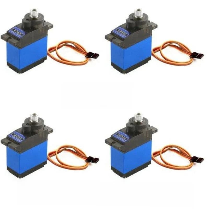 4 pièces MG92B 13.8g 3.5KG couple engrenage métallique Servo numérique pour modèle RC Drone avion hélicoptère voiture bateau Robot pièces de bricolage