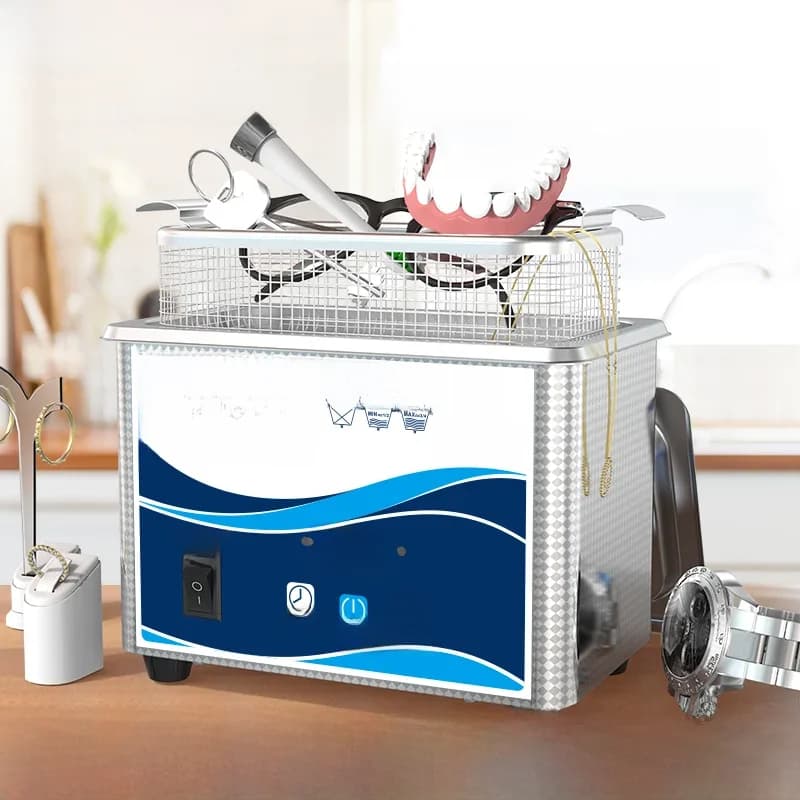 Nettoyeur à ultrasons numérique domestique, bain en acier inoxydable, lavage à ultrasons dégazé, montres et bijoux, 800ml, 60W, 110V, 220V