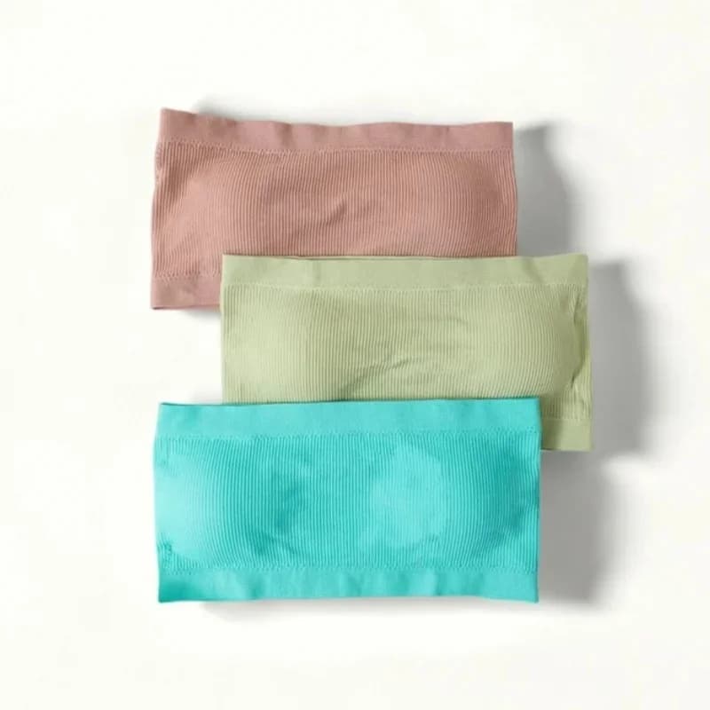 Hauts tubulaires sans couture pour femmes, soutien-gorge Push-Up sans bretelles, sous-vêtements Bandeau d'été, Lingerie Sexy, soutiens-gorge de sport, couleur unie, hauts courts