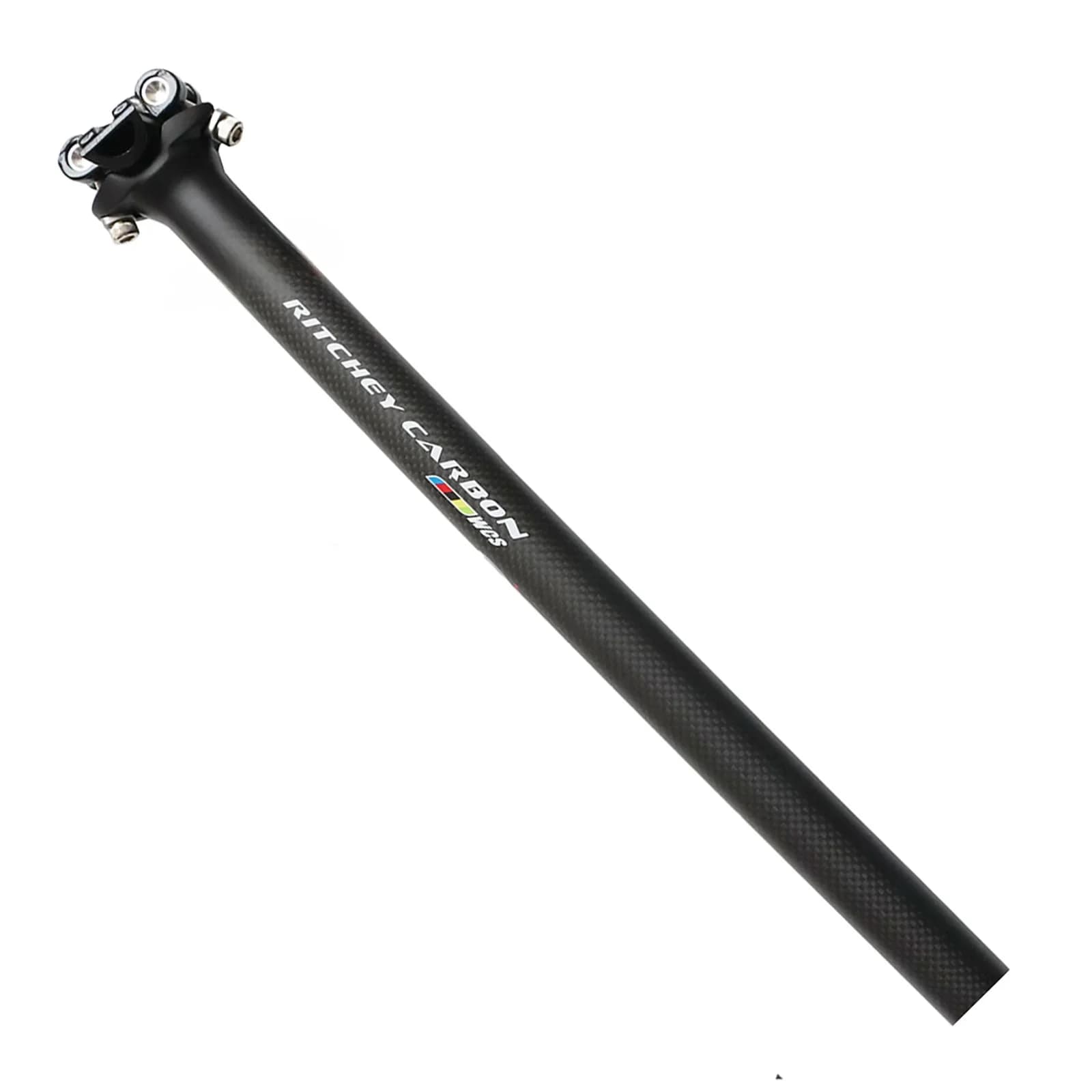 Tube de selle en fibre de carbone 3K pour vélo, 27,2/30,8/31,6 mm, tube de selle en fibre de carbone pour VTT/vélo de route, 350/400/450 mm