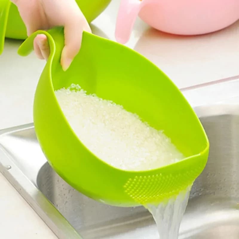 WIKBathroom STAR-Tamis à Riz avec Poignée, mir de Lavage de Fruits et Légumes, Gadgets de Cuisine