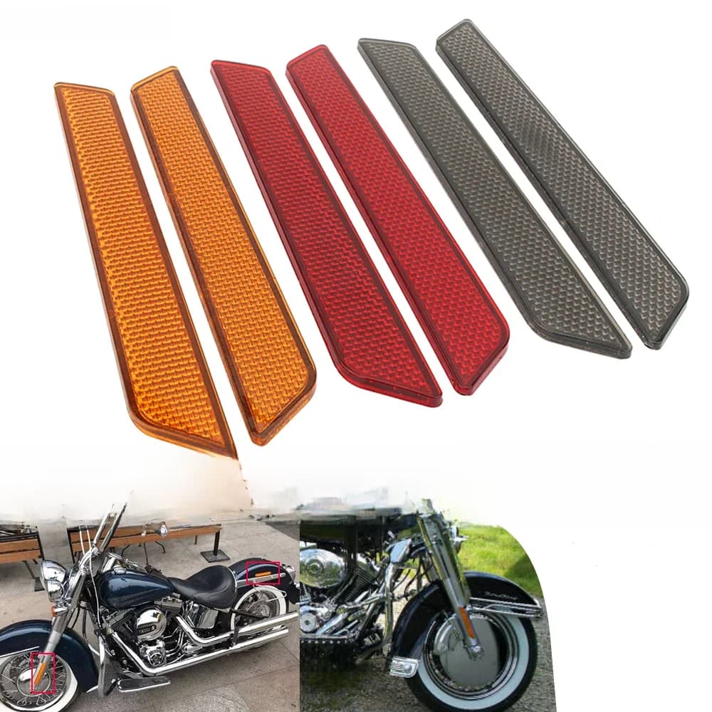 Housse de protection réflectrice pour sacoche de selle, 2 pièces, avertissement de sécurité pour Harley Touring Street Glide Road King FLT FLHT 2014 – 2021