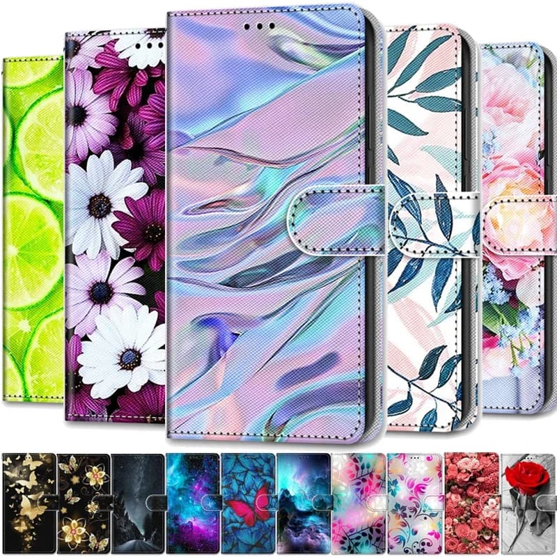 Étui magnétique en cuir pour Samsung Galaxy A32 4G Lite A12 A52 A72 A22 A42 5G A 32 12, housse de téléphone portefeuille à rabat peint Funda Etui