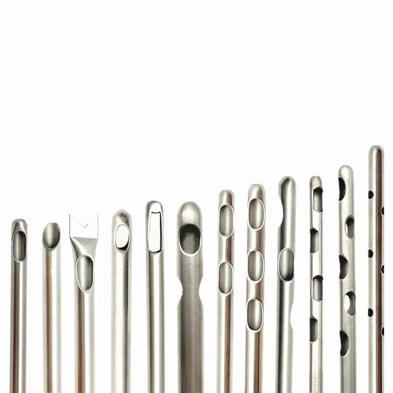 Aiguilles de transfert de graisse, aiguilles à trous multi-type pour chirurgie de liposuccion pour canules de liposuccion