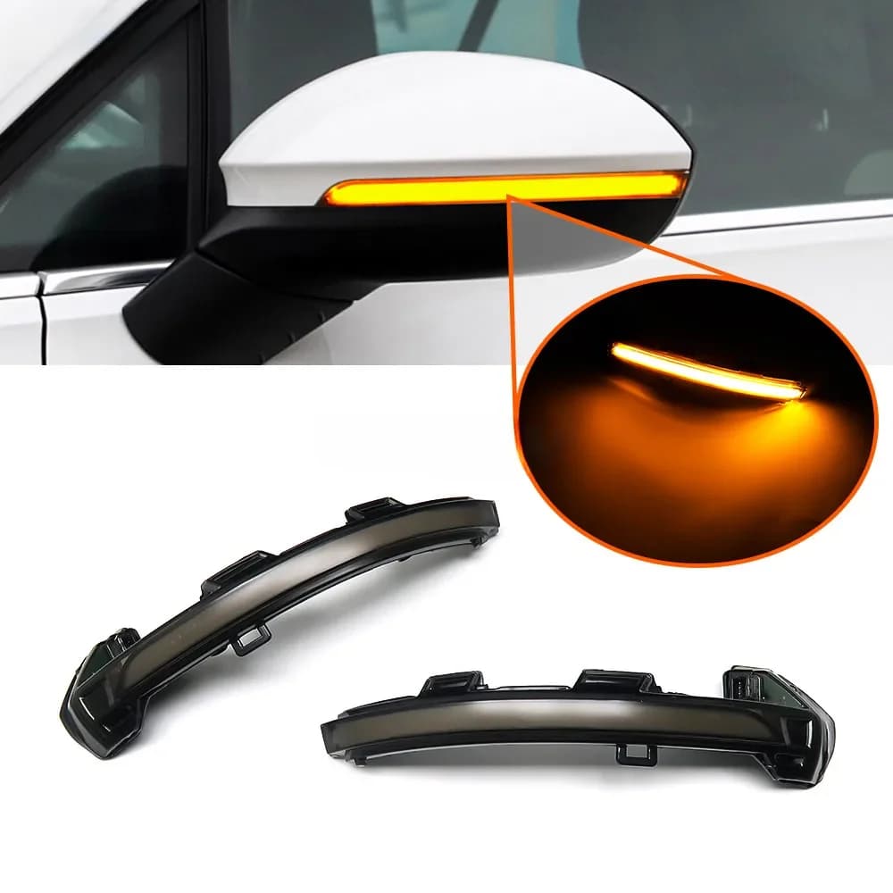 Clignotant de rétroviseur latéral séquentiel dynamique à LED, clignotant, VW Volkswagen, Golf 8, MK8, GTI, R, GTE, GTD, 2020, 2021