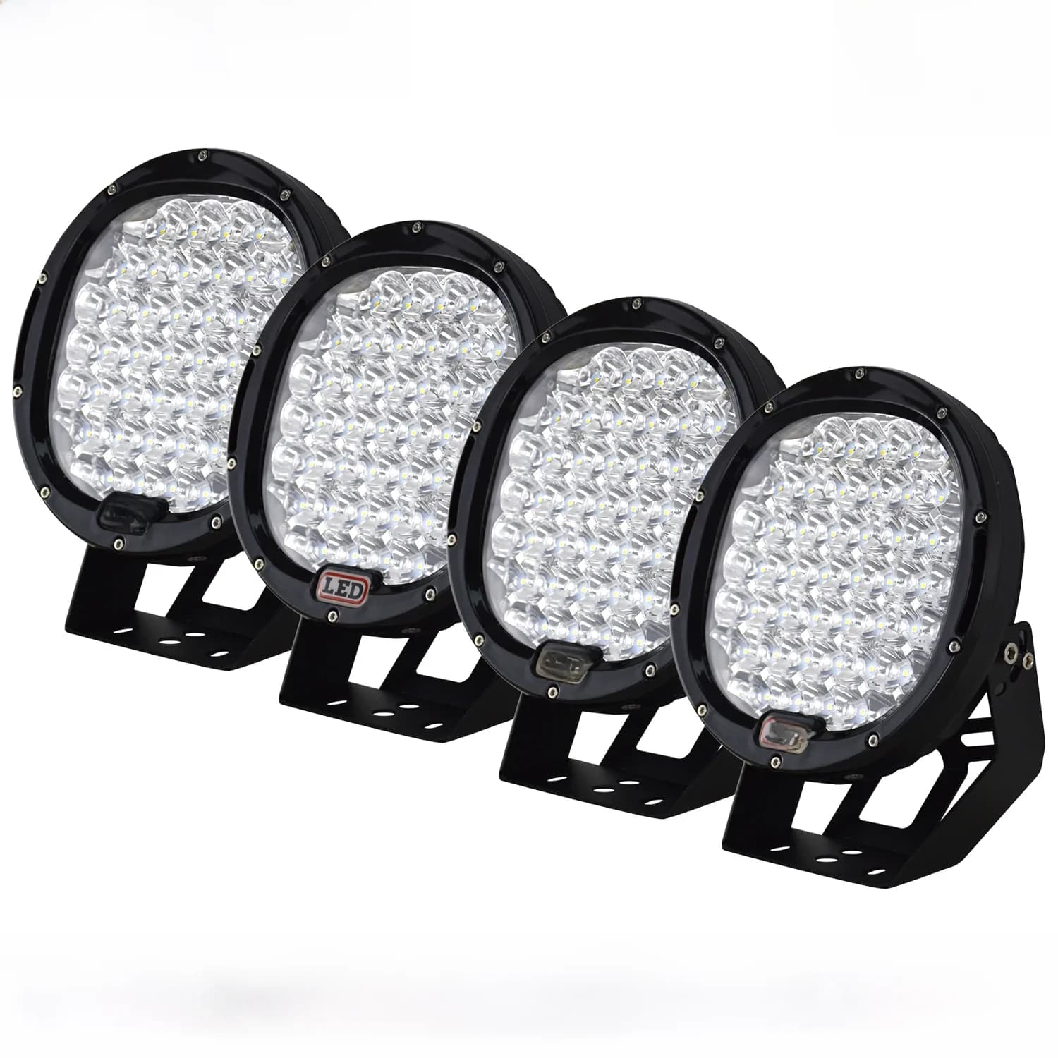 Projecteur de phare antibrouillard pour pare-chocs de voiture tout-terrain, 9 pouces, 225W, pour Jeep JK Chevy 4RUNNER SUV 4WD 4X4, camion pick-up, lampe de travail LED