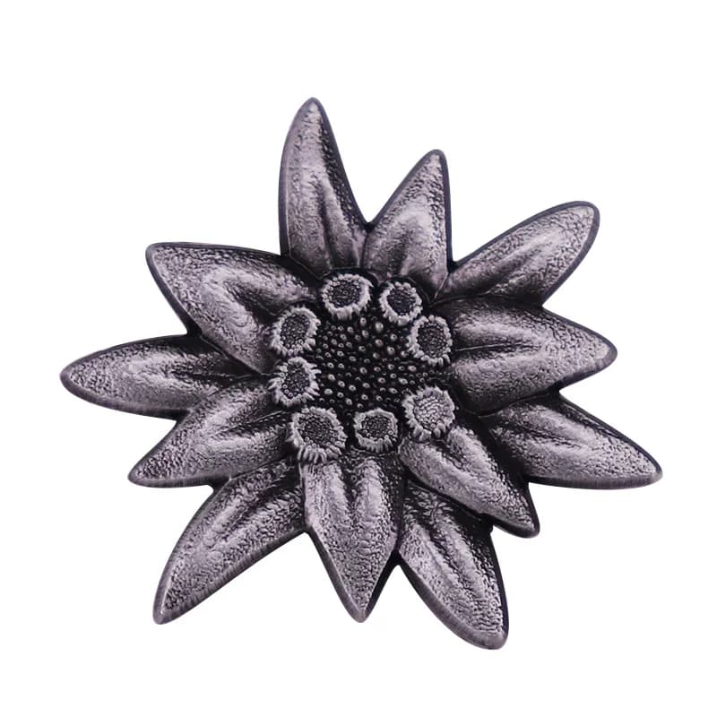 Broche d'insigne d'élite Edelweiss des troupes de montagne allemandes de Style rétro