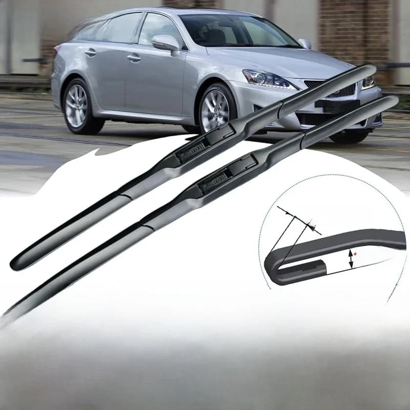 Balais d'essuie-glace de voiture pour Lexus IS 2006 ~ 2013 XE20, essuie-glace avant, accessoires de voiture IS250 300 250 300h 350 200d 220d