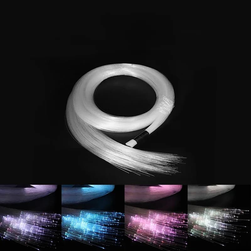 Câble à fibre optique à éclairage final 0,75 mm 2m/3m/4m, câble PMMA pour éclairage ciel étoilé, éclairage de plafond étoilé pour décoration intérieure de voiture et de maison